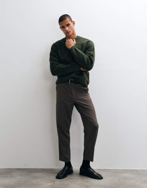 ASOS DESIGN relaxed knitted jumper in green, 4 of 5