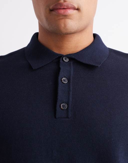 トップス ANATOMICA 18SS Knit Polo-Navy/3 Knit Polo Shirt - Eton