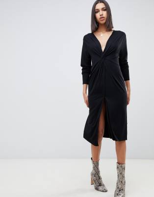 relaxed fit midi dress