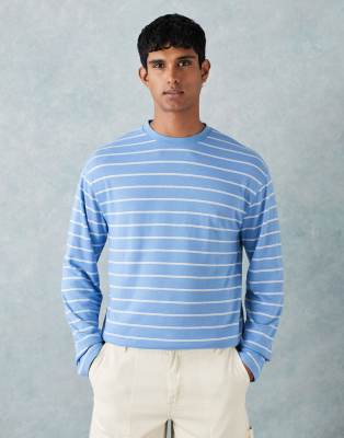 Asos Design Relaxed Long Sleeve T-shirt In Multi
