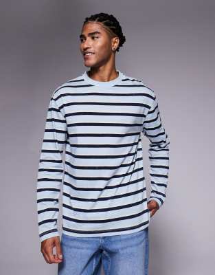 Asos Design Relaxed Long Sleeve T-shirt In Multi