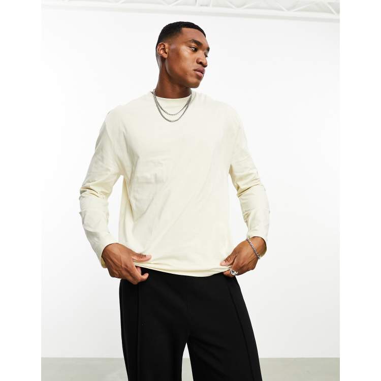 J.Crew Mercantile Long Sleeve Thermal Top In Off White, $17, Asos