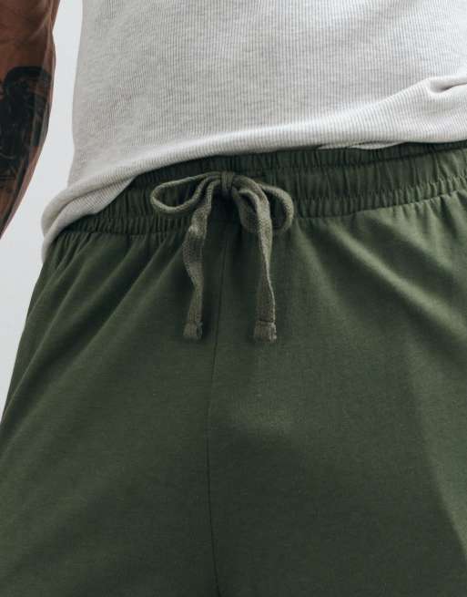 ASOS DESIGN relaxed lounge bottoms in green, 2 of 4