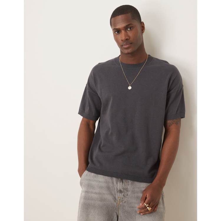 トップス ENNOY PROFESSIONAL S/S T-SHIRT CHARCOAL THE ENNOY PROFESSIONAL T-SHIRT L COTTON BLACK SOLID