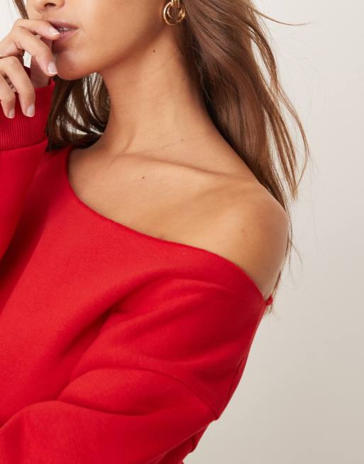 トップス dichhenderson offshoulder sweat dich henderson OFF SHOULDER SWEAT SETUP - メルカリ