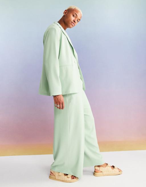 Mint green hot sale suit jacket