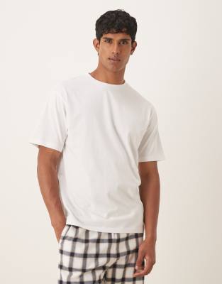 Asos Design Relaxed Pajama Set In Multi