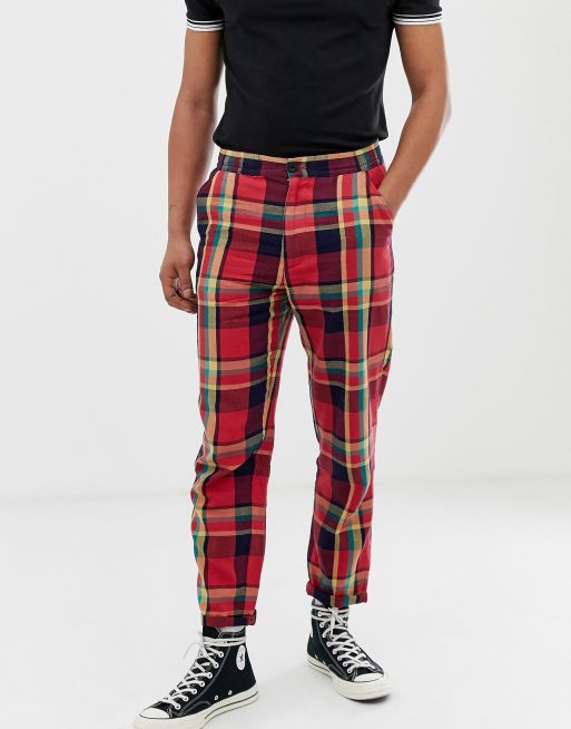 Asos mens hot sale plaid pants