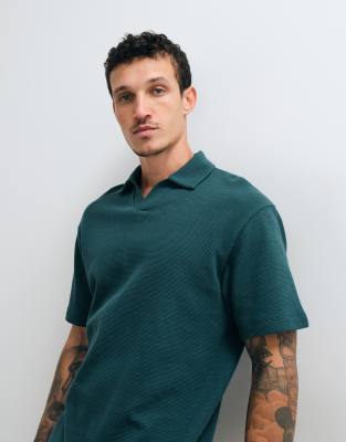 Asos Design Relaxed Polo In Green