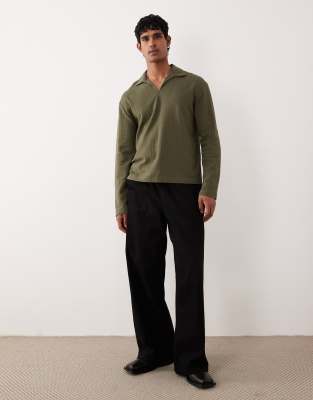 Asos Design Relaxed Polo In Green