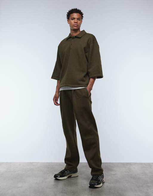 ASOS DESIGN relaxed polo in khaki, 2 of 5