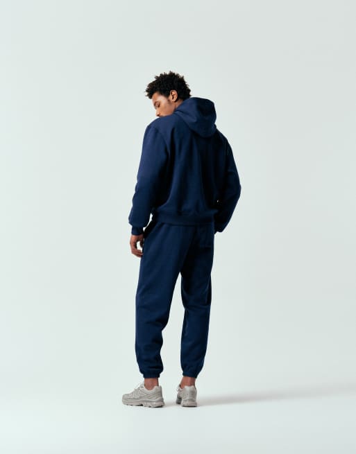 ASOS DESIGN relaxed printed hoodie in navy - part of a set, 3 of 5