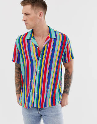 asos rainbow top