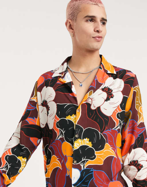 70s floral shirt
