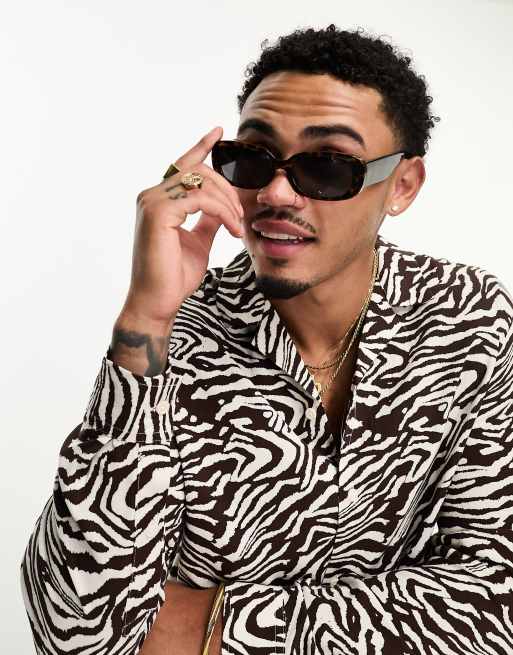 brown zebra print shirt