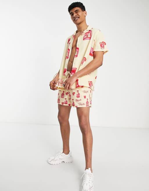 ASOS DESIGN relaxed revere shirt with tequila print - part of a set, 4 of 4