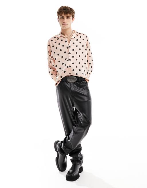 Black with White Dots Shirt Extender