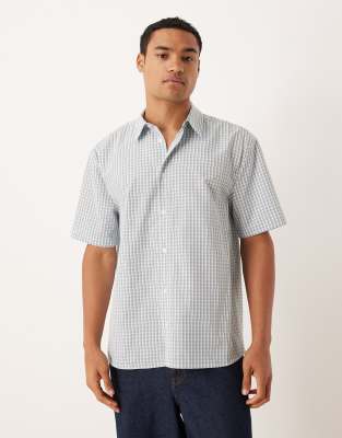 Asos Design Relaxed Shirt In Blue