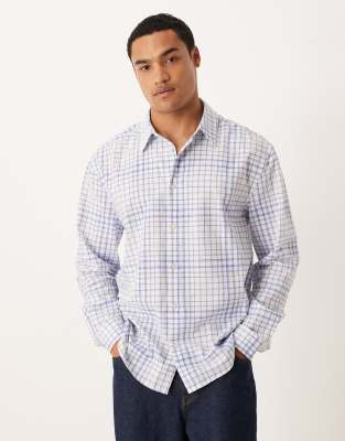 Asos Design Relaxed Shirt In Blue