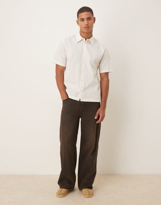 ASOS DESIGN relaxed shirt in white, 2 of 5