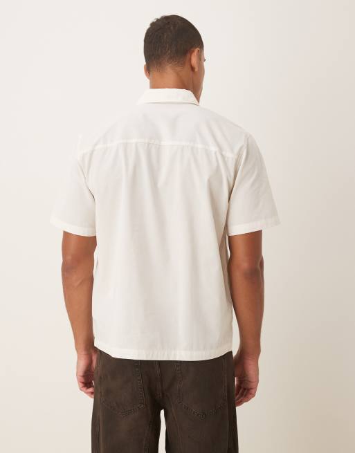 ASOS DESIGN relaxed shirt in white, 3 of 5