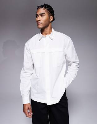 Asos Design Relaxed Shirt In White