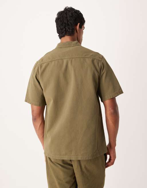 ASOS DESIGN relaxed short sleeve shirt in khaki green - part of a set, 3 of 5