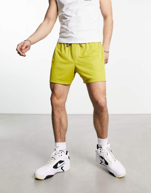 Asos yellow shorts best sale