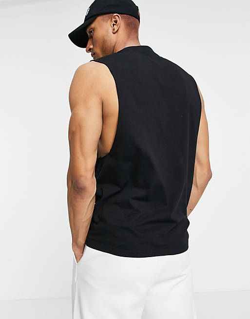 & Bademode Sportmode Tops Icon training sleeveless tank with dropped armhole in ASOS Herren Sport 