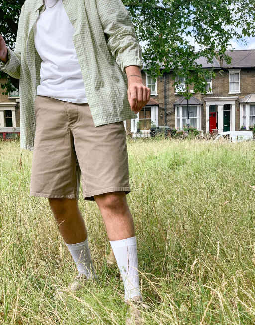 Khaki hotsell skate shorts