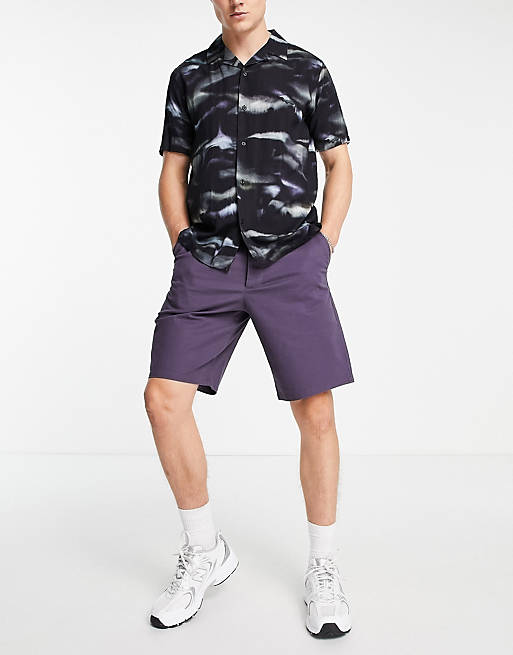  relaxed skater chino shorts in washed navy 