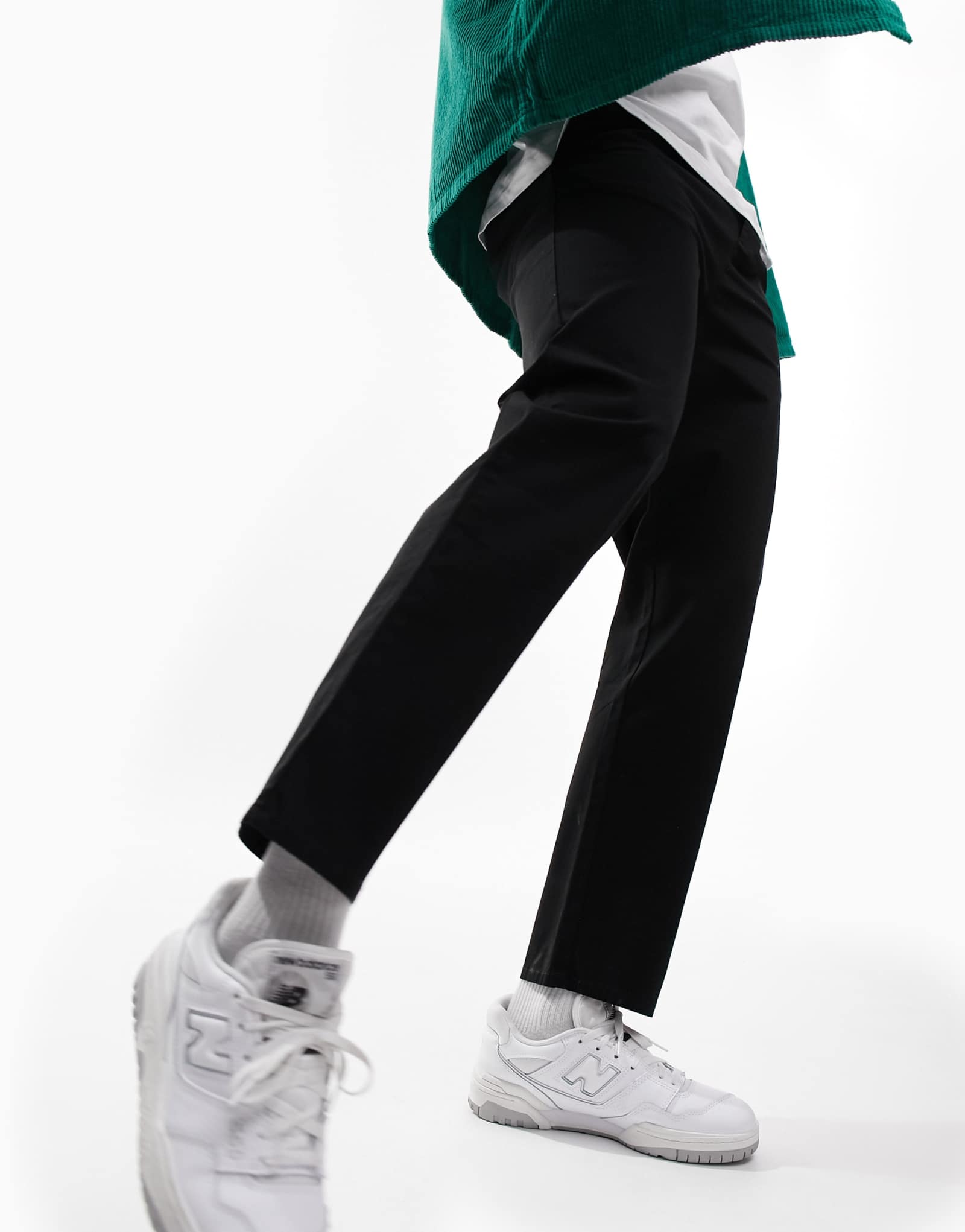Облегающие брюки-чиносы ASOS DESIGN свободного кроя черного цвета