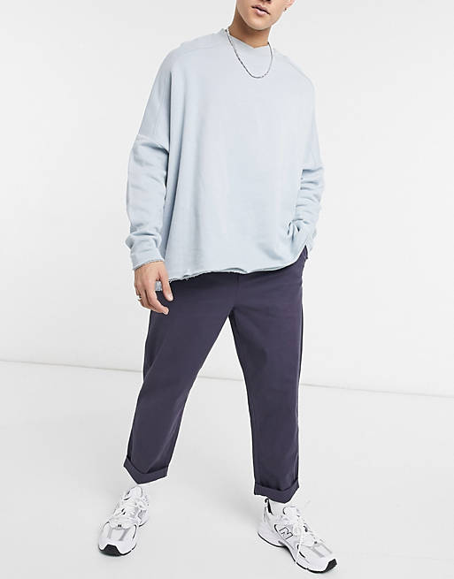  relaxed skater chinos in navy 
