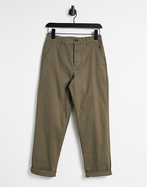 ASOS DESIGN relaxed skater fit chinos in light brown