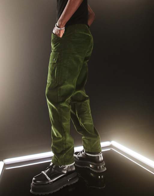 ASOS DESIGN relaxed skater pants with cargo pockets in khaki
