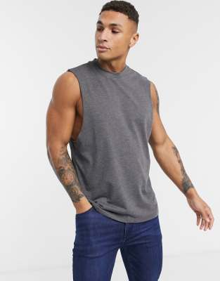 sleeveless shirt dropped armhole