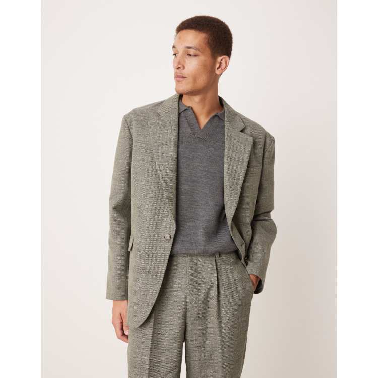 Asos tweed suit hotsell