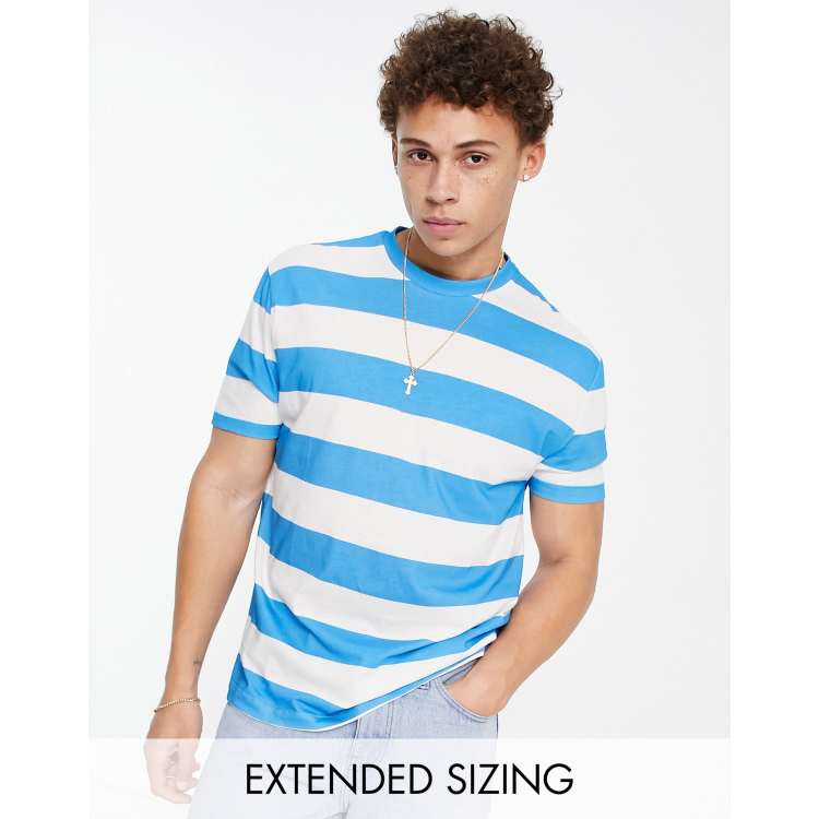 Blue shirt with white t shirt online