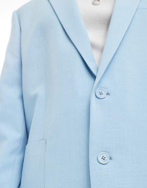 ASOS DESIGN relaxed suit jacket in cornflower blue | ASOS