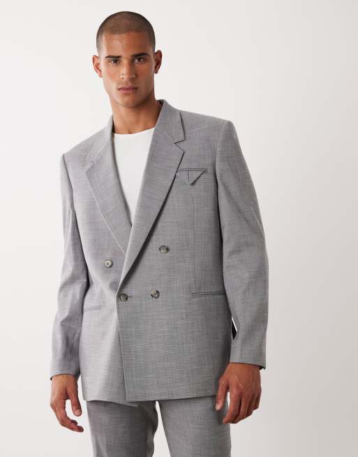 ASOS DESIGN relaxed suit jacket in mid gray | ASOS