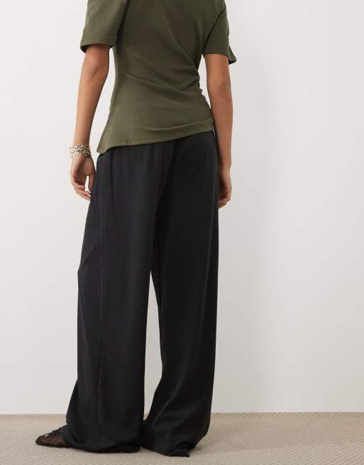 ASOS DESIGN relaxed supersoft jogger in black, 5 of 5