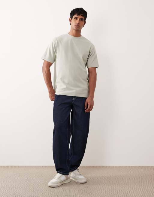 ASOS DESIGN relaxed T-shirt in gray boucle, 2 of 5
