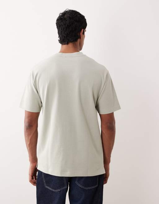 ASOS DESIGN relaxed T-shirt in gray boucle, 3 of 5