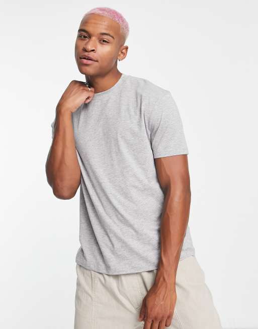 ASOS Design relaxed  t-shirt in grey marl  