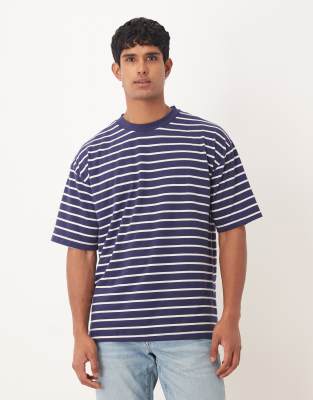 Asos Design Relaxed T-shirt In Blue