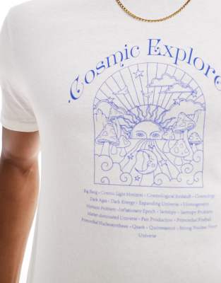 Asos Design Relaxed T-shirt In Neutral