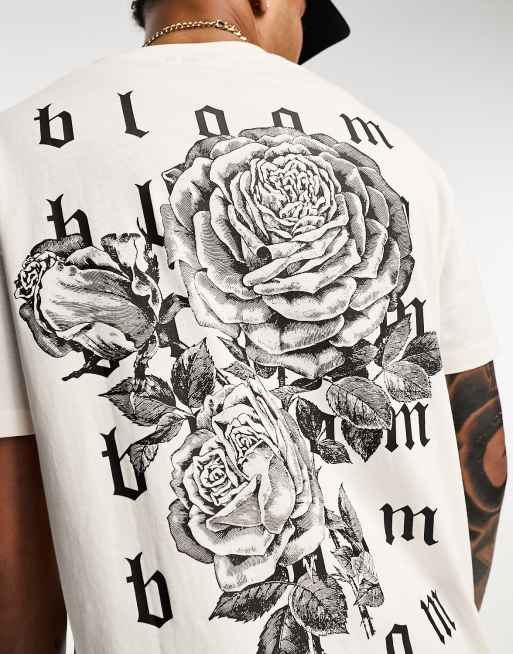 T shirt best sale off white rose