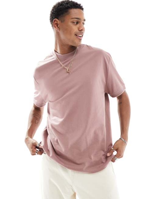 ASOS DESIGN relaxed t-shirt in pink 