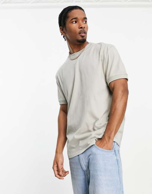 ASOS DESIGN relaxed t-shirt in stone | ASOS