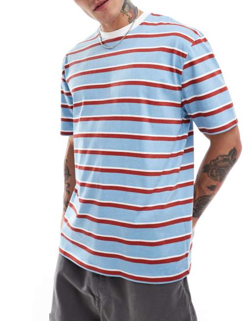 ASOS DESIGN relaxed t-shirt in stripe, 2 of 4